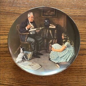 Norman Rockwell The Storyteller Collectors Plate
